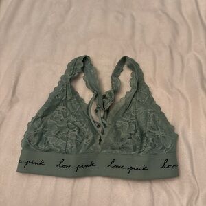PINK Victoria's Secret Lace Bralette - Soft Green